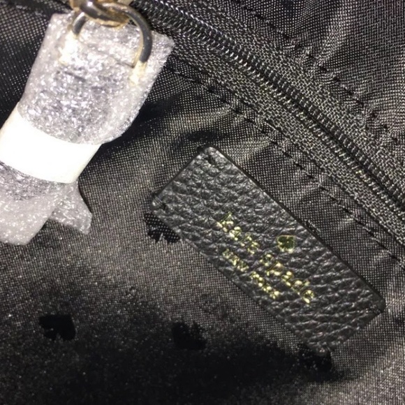 Kate spade top zip crossbody Leila black leather top zip handbag brand new - Picture 6 of 7